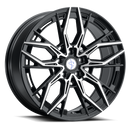 20x9 Sapphire Luxury Alloys SX07-07 Gloss Black Machined 5x114.3 ET35 CB73 Wheel