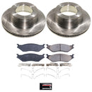 PowerStop OE Stock Replacement Low-Dust Ceramic Brake Pad and Rotor Kit