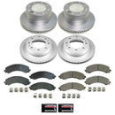 PowerStop Genuine Geomet Coated Rotor and Low-Dust Ceramic Brake Pad Kit