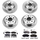 PowerStop OE Stock Replacement Low-Dust Ceramic Brake Pad and Rotor Kit