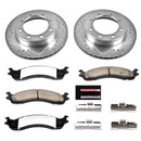 PowerStop Z36 Carbon-Fiber Ceramic Brake Pad with Drilled and Slotted Rotor Kit