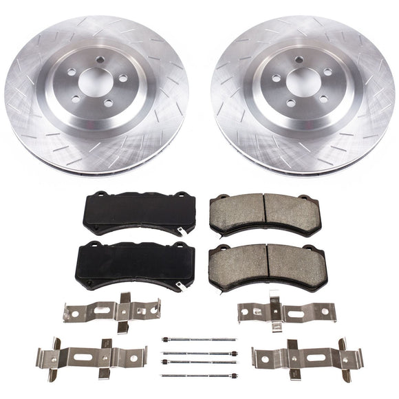 PowerStop OE Stock Replacement Low-Dust Ceramic Brake Pad and Rotor Kit