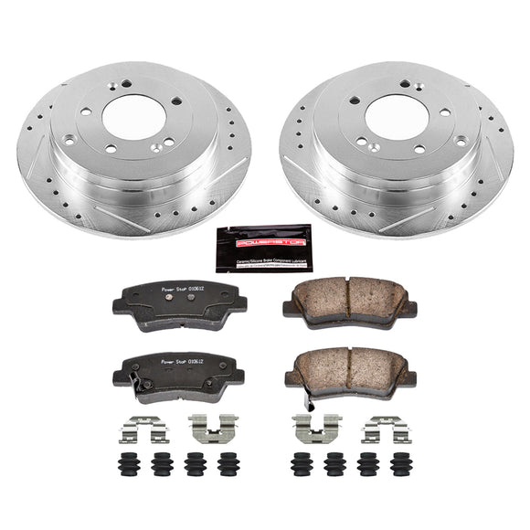 PowerStop Z23 Daily Driver Carbon-Fiber Ceramic Brake Pad and Drilled & Slotted