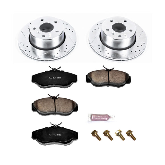 PowerStop Z23 Daily Driver Carbon-Fiber Ceramic Brake Pad and Drilled & Slotted