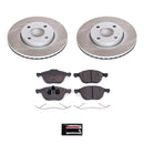 PowerStop Semi-Coated Rotor and Low-Dust Ceramic Brake Pad Kit