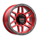 20X9 KMC KM544 MESA Candy Red With Black Lip 8X165.1 ET0 wheel/rim