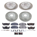 PowerStop Semi-Coated Rotor and Low-Dust Ceramic Brake Pad Kit