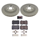 PowerStop Genuine Geomet Coated Rotor and Low-Dust Ceramic Brake Pad Kit