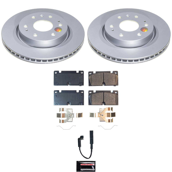 Genuine Geomet Coated Rotor and Low-Dust Ceramic Brake Pad Kit