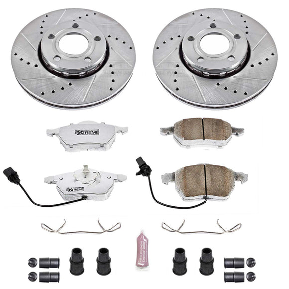 PowerStop Z26 Street Performance Ceramic Brake Pad and Drilled & Slotted Rotor K