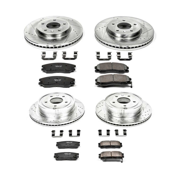 PowerStop Z23 Daily Driver Carbon-Fiber Ceramic Brake Pad and Drilled & Slotted