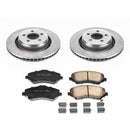 PowerStop OE Stock Replacement Low-Dust Ceramic Brake Pad and Rotor Kit