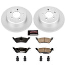 PowerStop Genuine Geomet Coated Rotor and Low-Dust Ceramic Brake Pad Kit