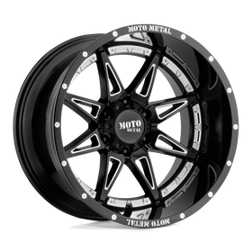 18X8.5 Moto Metal Hydra Gloss Black Milled Wheel/Rim 6x139.7 ET18