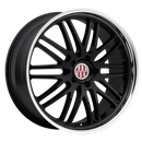 19x11 Victor Lemans Black Wheel/Rim 5x130 5-130 19-11 Porsche ET36-2