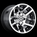 10X7 Fairway Alloys Illusion Machined Gloss Black Wheel/Rim 4x101.6 ET-25-1