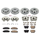 PowerStop OE Stock Replacement Low-Dust Ceramic Brake Pad, Rotor and Caliper Kit