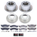 PowerStop Semi-Coated Rotor and Low-Dust Ceramic Brake Pad Kit