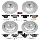 PowerStop Genuine Geomet Coated Rotor and Carbon-Fiber Ceramic Brake Pad Kit