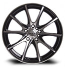 14x6 RTX Snare Black Machined 4x100 ET38 wheel/rim