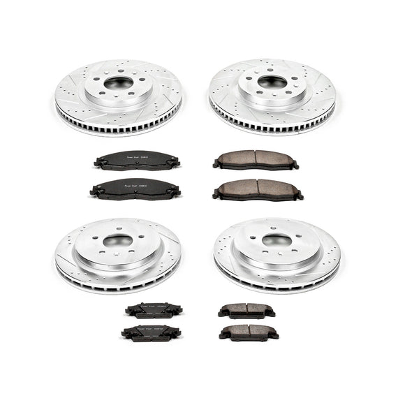 PowerStop Z23 Daily Driver Carbon-Fiber Ceramic Brake Pad and Drilled & Slotted