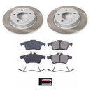 PowerStop Semi-Coated Rotor and Low-Dust Ceramic Brake Pad Kit