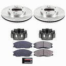PowerStop OE Stock Replacement Low-Dust Ceramic Brake Pad, Rotor and Caliper Kit