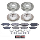PowerStop Semi-Coated Rotor and Low-Dust Ceramic Brake Pad Kit