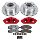 PowerStop Z36 Truck and SUV Ceramic Brake Pad, Drilled & Slotted Rotor, and Cali