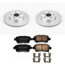 PowerStop Genuine Geomet Coated Rotor and Low-Dust Ceramic Brake Pad Kit