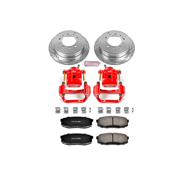 PowerStop Z23 Daily Driver Carbon-Fiber Ceramic Pads Drilled & Slotted Rotor & C