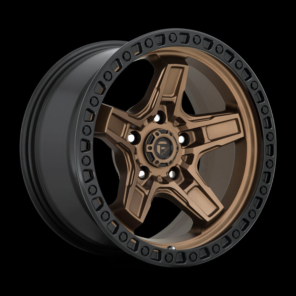 17X9 Fuel D699 KICKER Matte Bronze Black Bead Ring 5X127 ET-12 wheel/rim