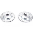 PowerStop Evolution Drilled Slotted Rotors Pair Front For Honda Fit