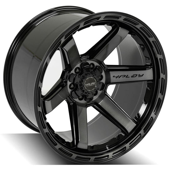 4Play Gen3 4P63 22x12 Black Brushed Face Tinted Wheel 6x135 ET-44 CB106.1