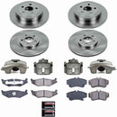 PowerStop OE Stock Replacement Low-Dust Ceramic Brake Pad, Rotor and Caliper Kit