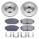 PowerStop OE Stock Replacement Low-Dust Ceramic Brake Pad and Rotor Kit