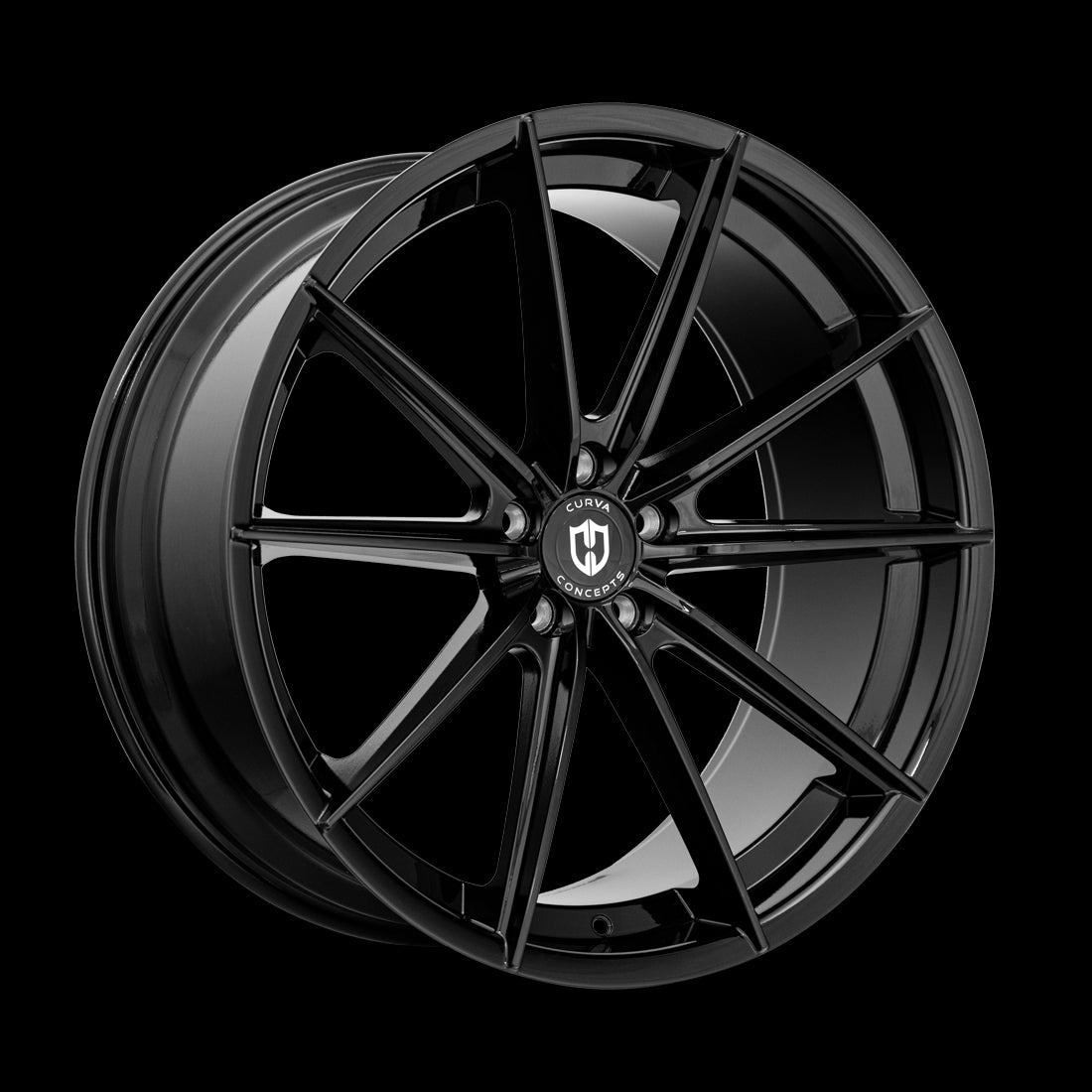 22x9 Curva CFF46 Gloss Black 5x130 ET40 wheel/rim