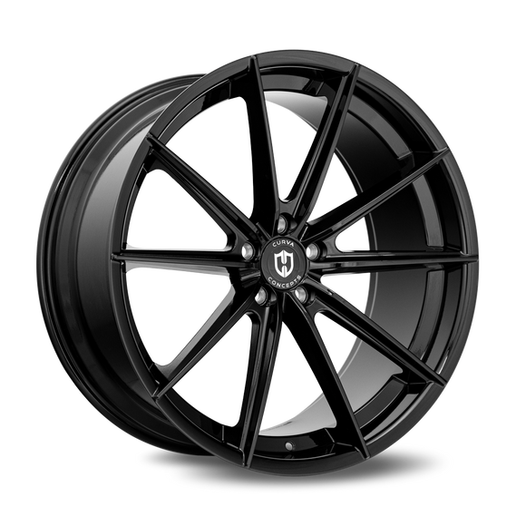 22x9 Curva CFF46 Gloss Black 5x130 ET40 wheel/rim