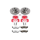 PowerStop Z36 Truck and SUV Ceramic Brake Pad, Drilled & Slotted Rotor, and Cali