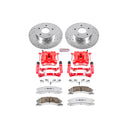 PowerStop Z26 Street Performance Ceramic Brake Pad, Drilled Slotted Rotor, and C