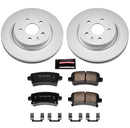 PowerStop Genuine Geomet Coated Rotor and Low-Dust Ceramic Brake Pad Kit