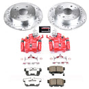 PowerStop Z26 Street Performance Ceramic Brake Pad, Drilled Slotted Rotor, and C