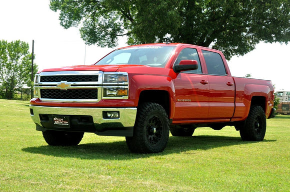Rough Country 2" Leveling Kit Aluminum Red For Chevy GMC 1500 07-20