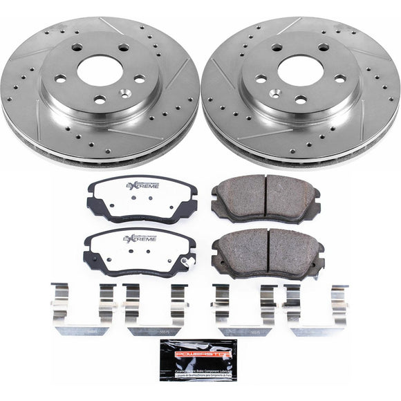 PowerStop Z26 Street Performance Ceramic Brake Pad and Drilled & Slotted Rotor K