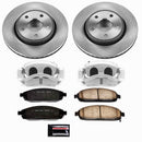PowerStop OE Stock Replacement Low-Dust Ceramic Brake Pad, Rotor and Caliper Kit