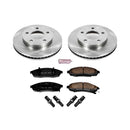PowerStop OE Stock Replacement Low-Dust Ceramic Brake Pad and Rotor Kit