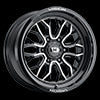 20x9 Vision 402 Riot Black Machined Face 6x139.7 6x5.5 ET12 Wheel Rim