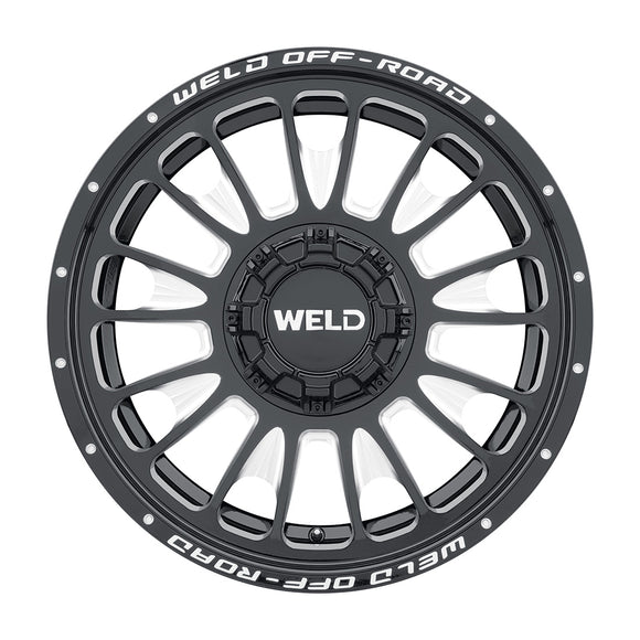 22x10 WELD Off-Road Scorch Black Milled 5x139.7 5x150 ET-18 CB110.2 Wheel Rim