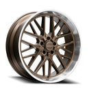 22x8.5 Corsart Kingpin 5 Matte Bronze Diamond Cut Lip 5x127 ET6 Wheel