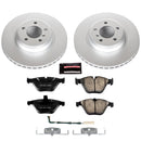PowerStop Genuine Geomet Coated Rotor and Carbon-Fiber Ceramic Brake Pad Kit